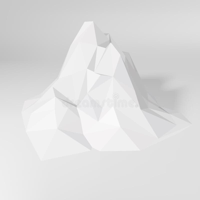 Paesaggio poligonale della montagna royalty illustrazione gratis Paesaggio poligonale della montagna royalty illustrazione gratis