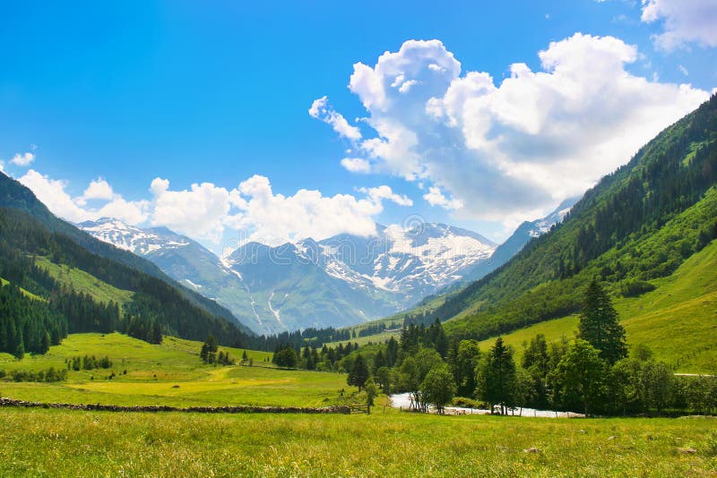 Scenic summer nature landscape in Nationalpark Hohe Tauern, Salzburg, Austria. Scenic summer nature landscape in Nationalpark Hohe Tauern, Salzburg, Austria.