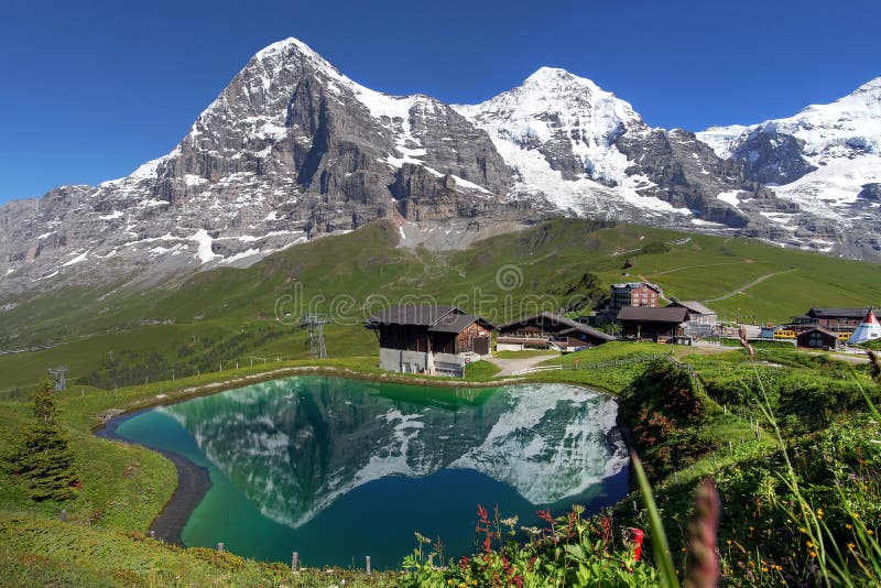 Paesaggio svizzero delle alpi