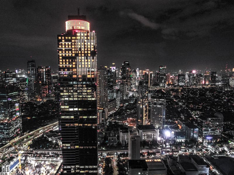 Paesaggio urbano di Jakarta immagini stock