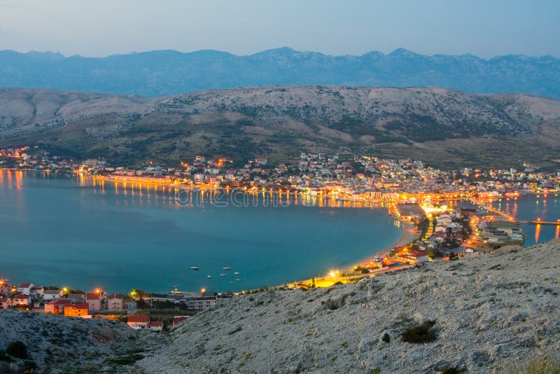 PAG, Landschaften In Kroatien Stockbild - Bild von ruhe, küstenlinie