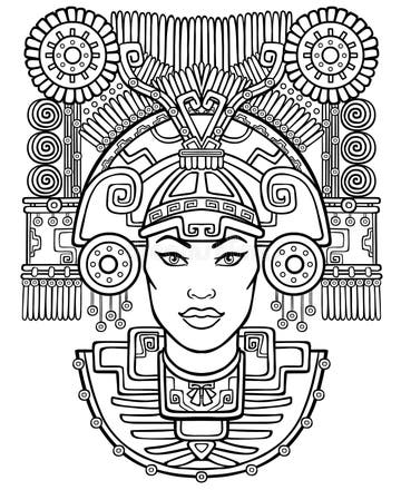 Aztec God Mictlantecuhtli Stock Illustrations – 220 Aztec God ...