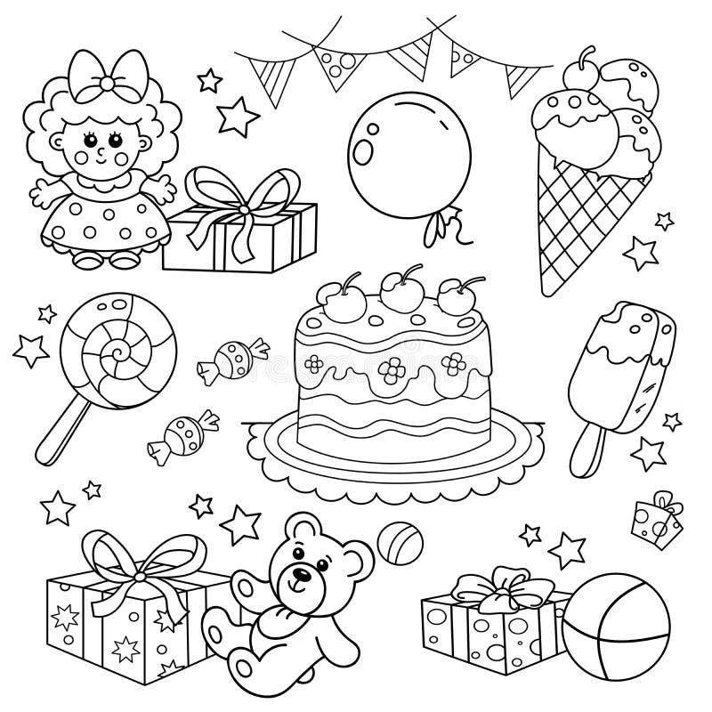 coloriage-kids.online  Coloriage anniversaire, Dessin gateau