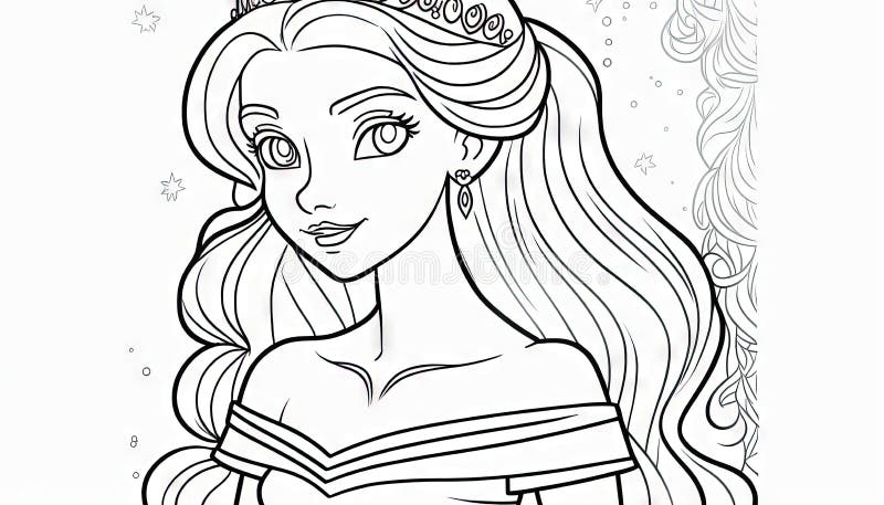 Dessin et coloriage princesses Disney pour filles/ draw and color princess  Disney for girls #TT89 