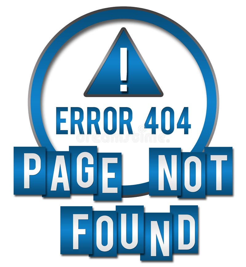 Page Not Found Signboard stock illustration. Illustration of found