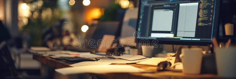 A page of the script with annotations alongside a computer screen playing a rough cut of the footage. Annotations ai stock images, royalty-free photos and pictures