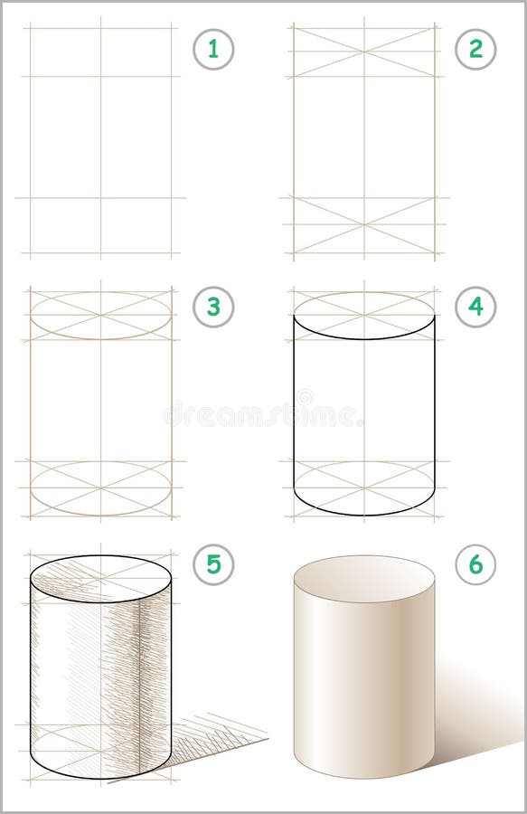 How to Draw a Cylinder in 3 Simple Steps - Art by Ro