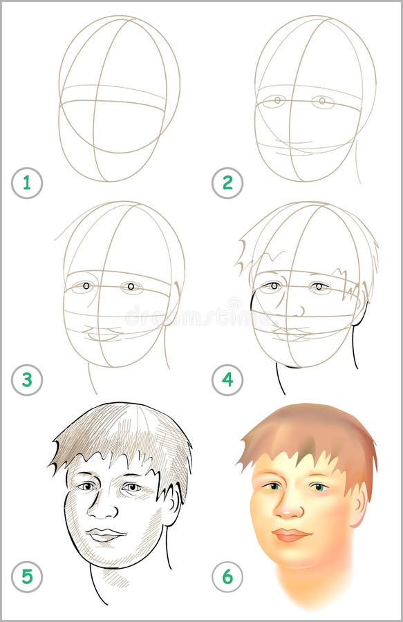 Page shows how to learn draw sketch human Vector Image