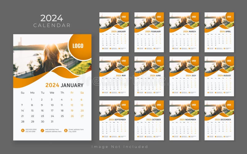 12 Page Wall Calendar 2024 Company Calendar Template Wall Calendar in 12 Page Wall Calendar 2024 Company Calendar Template Wall Calendar in