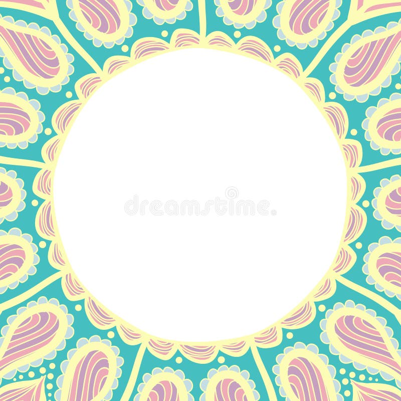Pages de livre de coloriage pour des enfants et des adultes Conception abstraite tirée par la main Mandala fleuri de dentelle ron illustration stock Pages de livre de coloriage pour des enfants et des adultes Conception abstraite tirée par la main Mandala fleuri de dentelle ron illustration stock