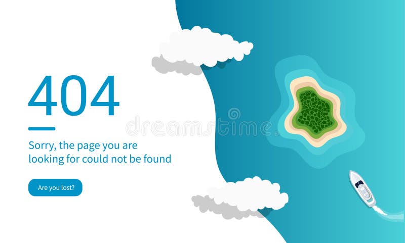404 pages Web d'erreur conçoivent avec le bleu d'île et d'océan illustration libre de droits 404 pages Web d'erreur conçoivent avec le bleu d'île et d'océan illustration libre de droits