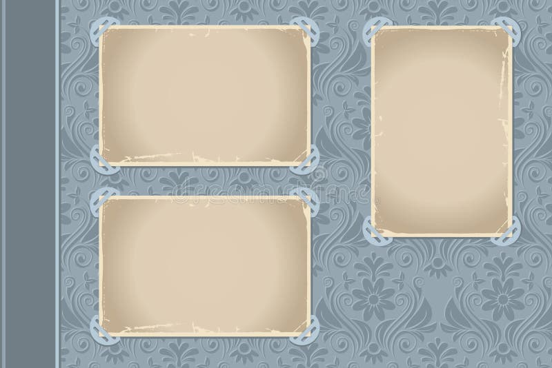 Pagina dell'album di foto illustrazione vettoriale Pagina dell'album di foto illustrazione vettoriale