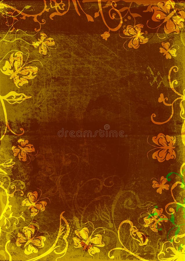 Pagina della farfalla di Grunge royalty illustrazione gratis Pagina della farfalla di Grunge royalty illustrazione gratis