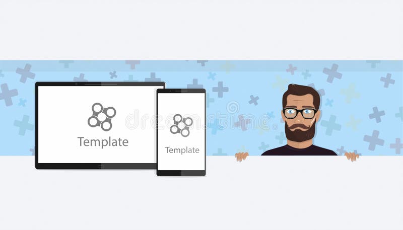 Pagina di atterraggio, intestazione del sito Web Elementi per il PC digitale moderno della compressa con lo smartphone mobile royalty illustrazione gratis Pagina di atterraggio, intestazione del sito Web Elementi per il PC digitale moderno della compressa con lo smartphone mobile royalty illustrazione gratis