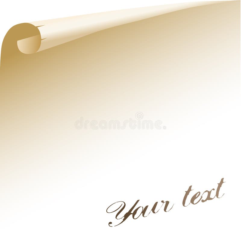 Pagina di carta con l'arricciatura royalty illustrazione gratis Pagina di carta con l'arricciatura royalty illustrazione gratis