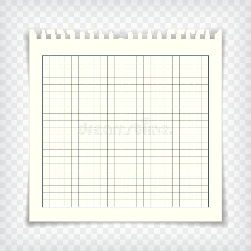 Strato A Quadretti Della Carta Per Appunti Illustrazione Vettoriale Illustrazione Di Avviso Sfondo 43270552
