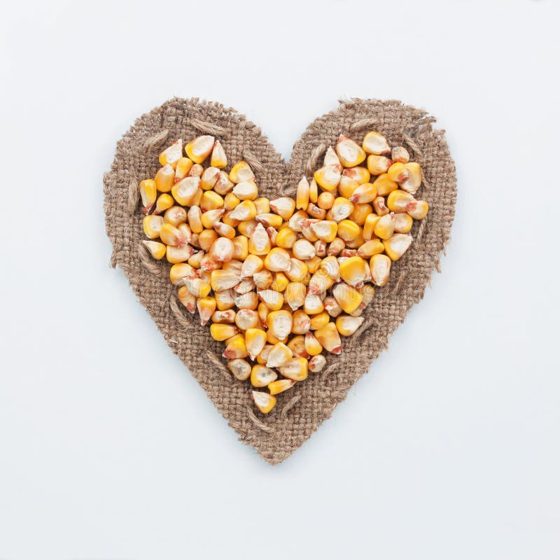 Pagina sotto forma di cuore con cereale immagine stock Pagina sotto forma di cuore con cereale immagine stock