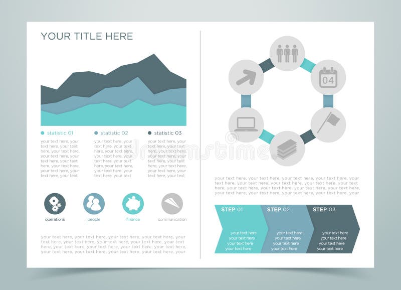 Pagina 3 van financiëninfographic royalty-vrije illustratie Pagina 3 van financiëninfographic royalty-vrije illustratie