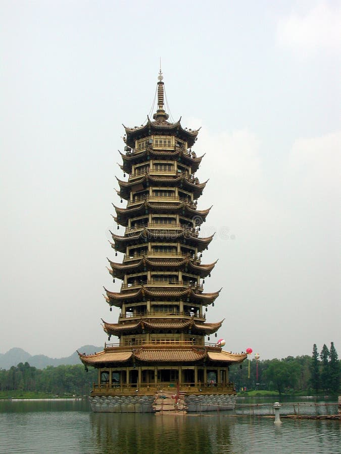 Pagoda stock photo  Image guilin  china  travel  park 350722