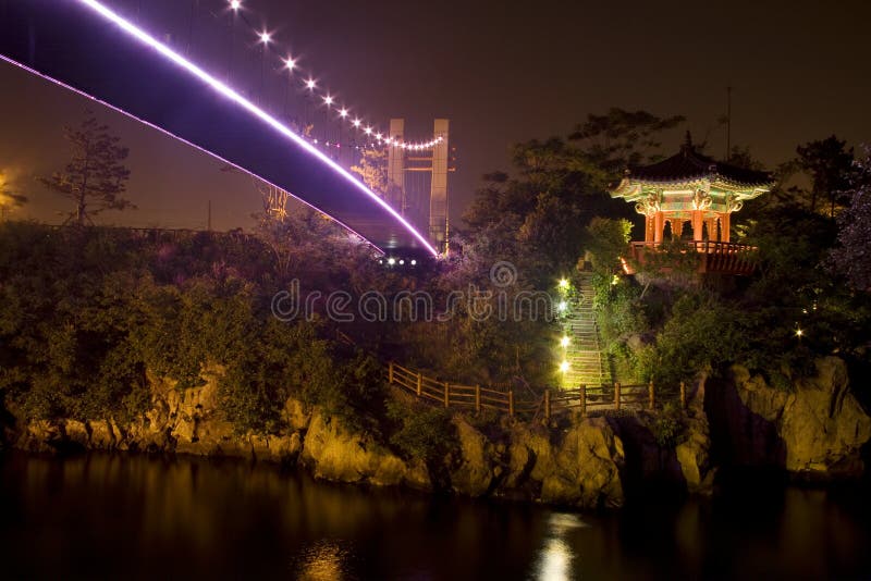 Pagoda and a bridge