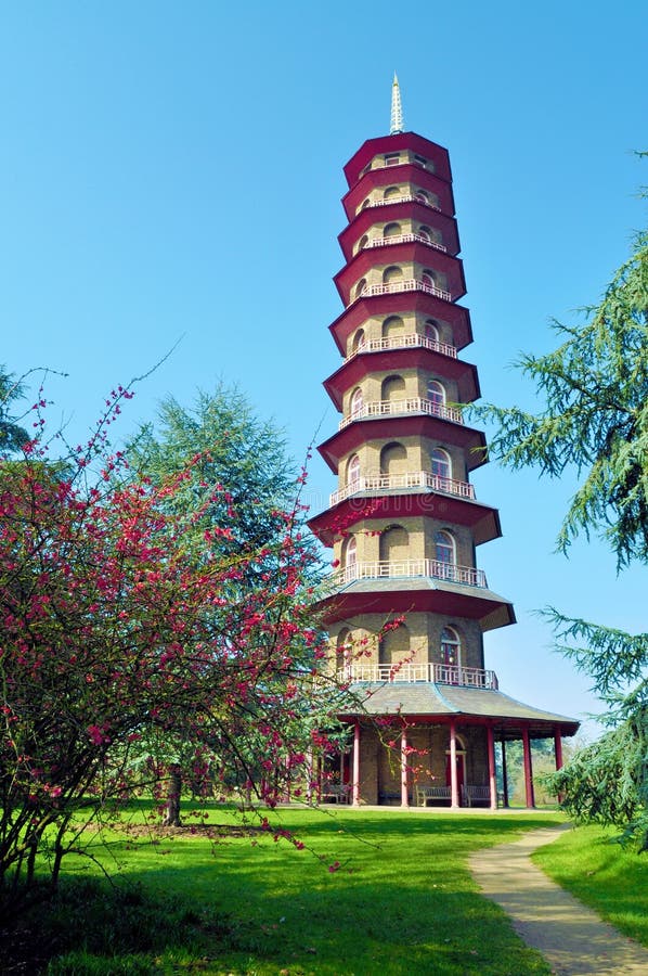 Pagoda cinese nei giardini di Kew immagine stock libera da diritti Pagoda cinese nei giardini di Kew immagine stock libera da diritti