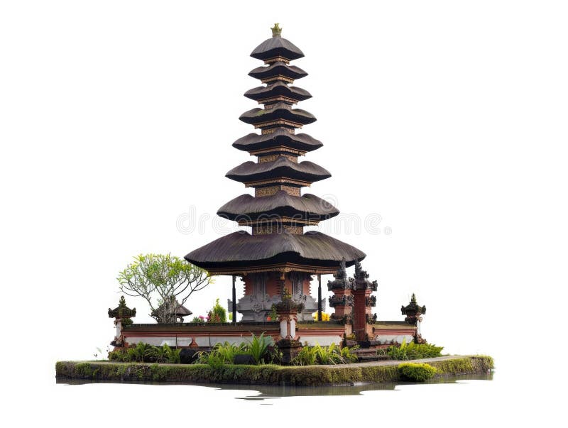 Pagoda con albero centrale immagine stock libera da diritti
