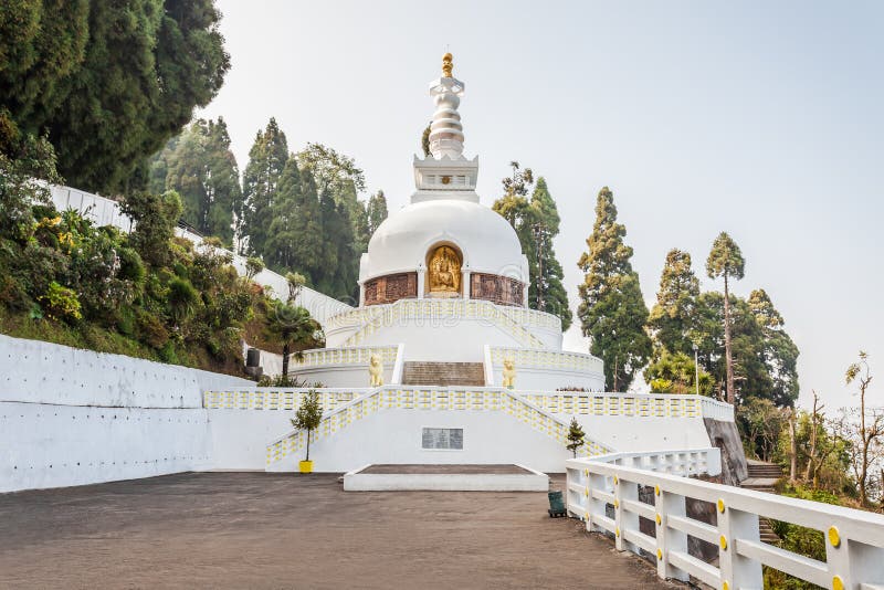 Pagoda de paix, Darjeeling photographie stock Pagoda de paix, Darjeeling photographie stock