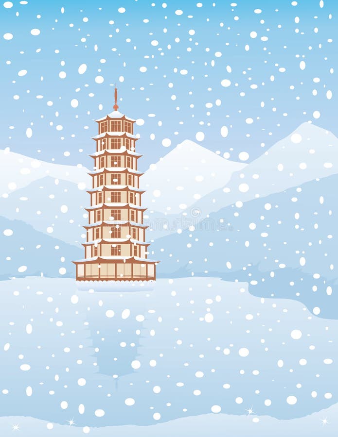Pagoda - invierno