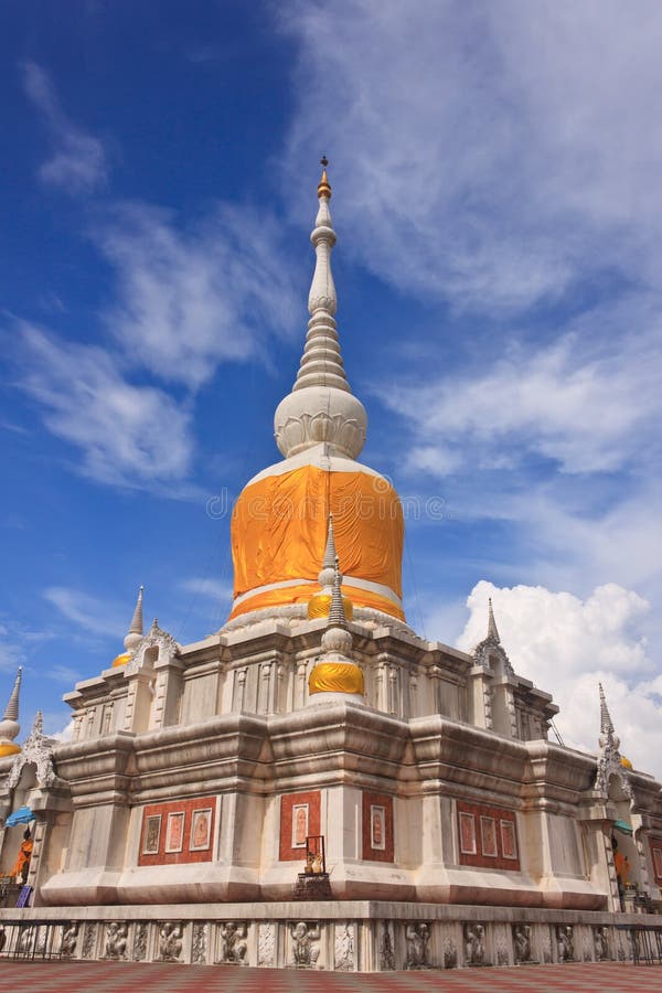 The pagoda at Mahasarakham stock photography The pagoda at Mahasarakham stock photography