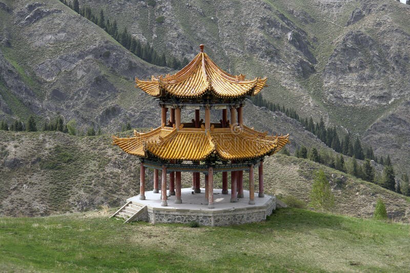 Pagoda in mountians