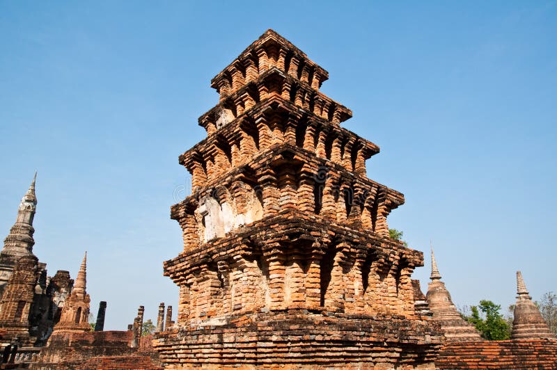 Pagoda of Sukhothai historical park,Thailand