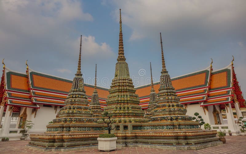 Pagodas en el templo fotografía de archivo libre de regalías Pagodas en el templo fotografía de archivo libre de regalías