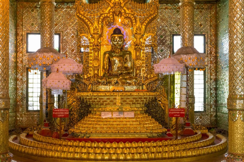 Pagode de Botataung, Yangon, Myanmar foto de stock Pagode de Botataung, Yangon, Myanmar foto de stock