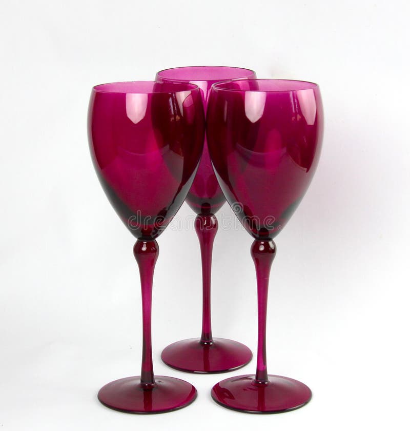 Pahare de vin elegante royalty free stock images