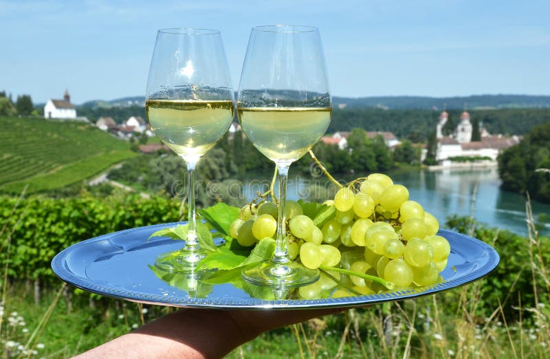 Paia dei bicchieri di vino fotografie stock
