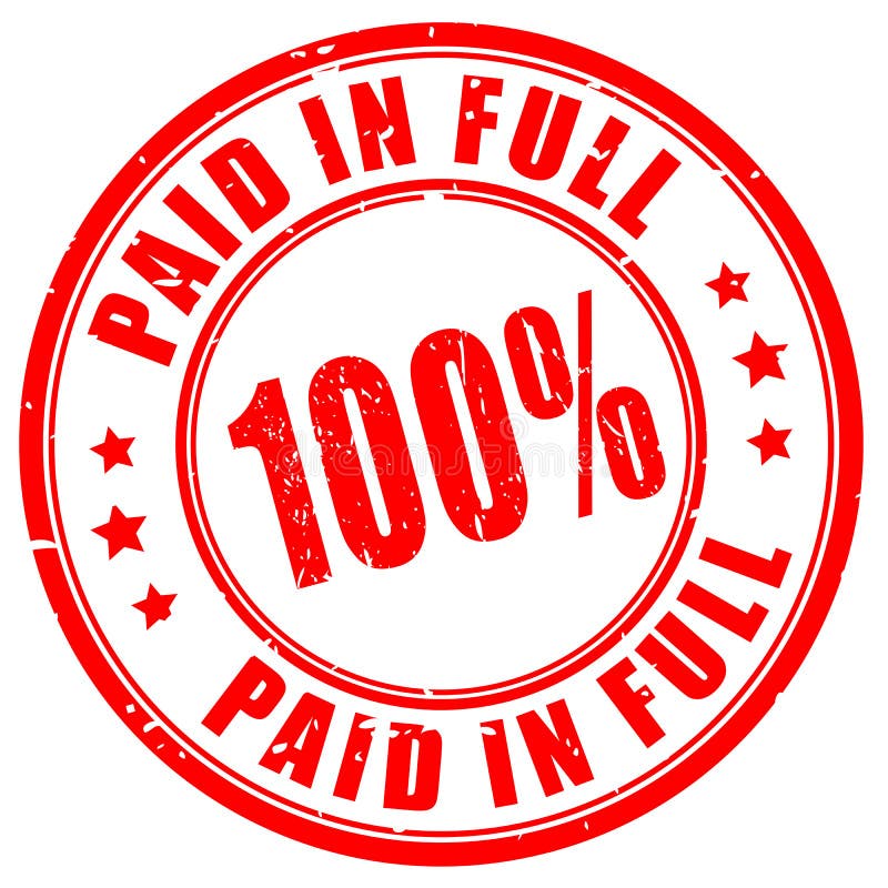 Paid In Full Vector Stamp Stock Illustration - Download Image Now