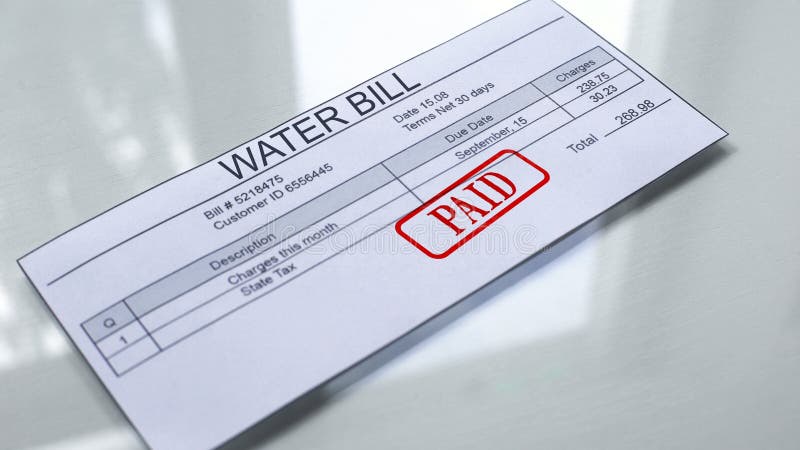 Water bill