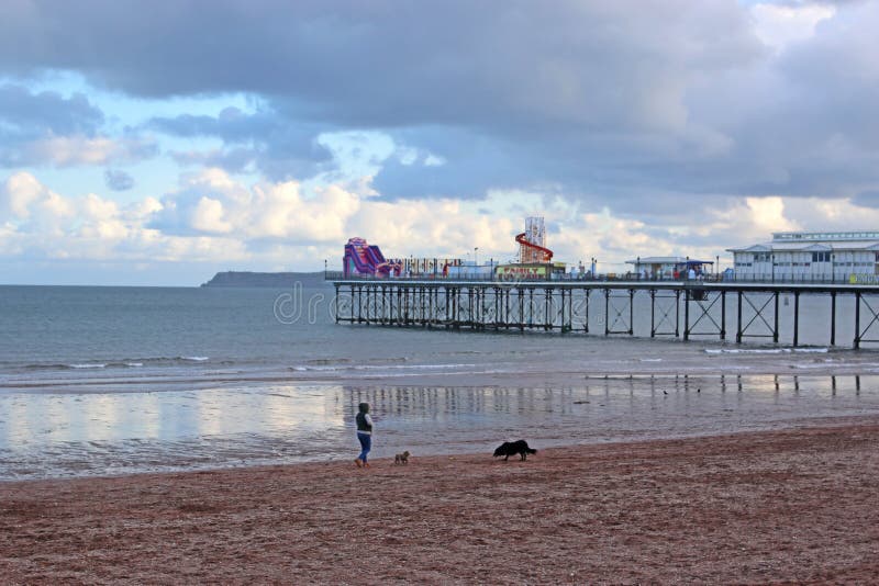 Paignton Pier , Torbay editorial image. Image of england 174918125