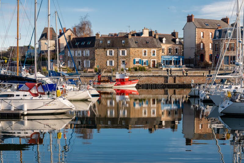 Paimpol`s marina, North Brittany, France