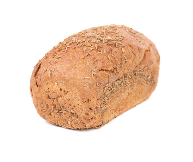 Pain de Rye avec la graine de cumin. images libres de droits Pain de Rye avec la graine de cumin. images libres de droits
