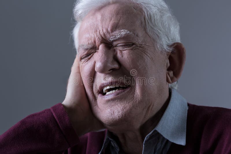 Pain in the ear royalty free stock image Pain in the ear royalty free stock image