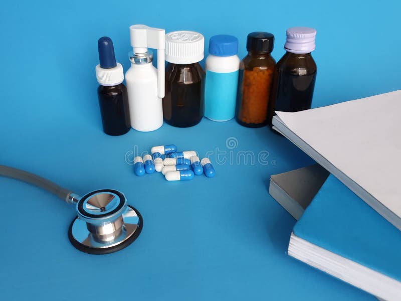 Pain Medications and Health Care Stock Image - Image of illness