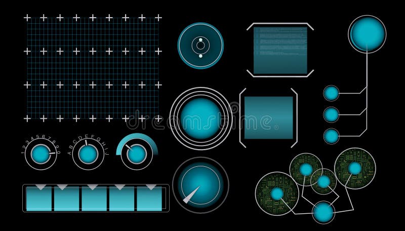 Painel de controle ilustração stock Painel de controle ilustração stock