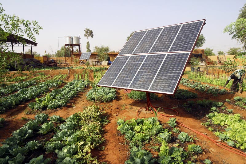 Solar panel photovoltaic in a rural area. Solar panel photovoltaic in a rural area