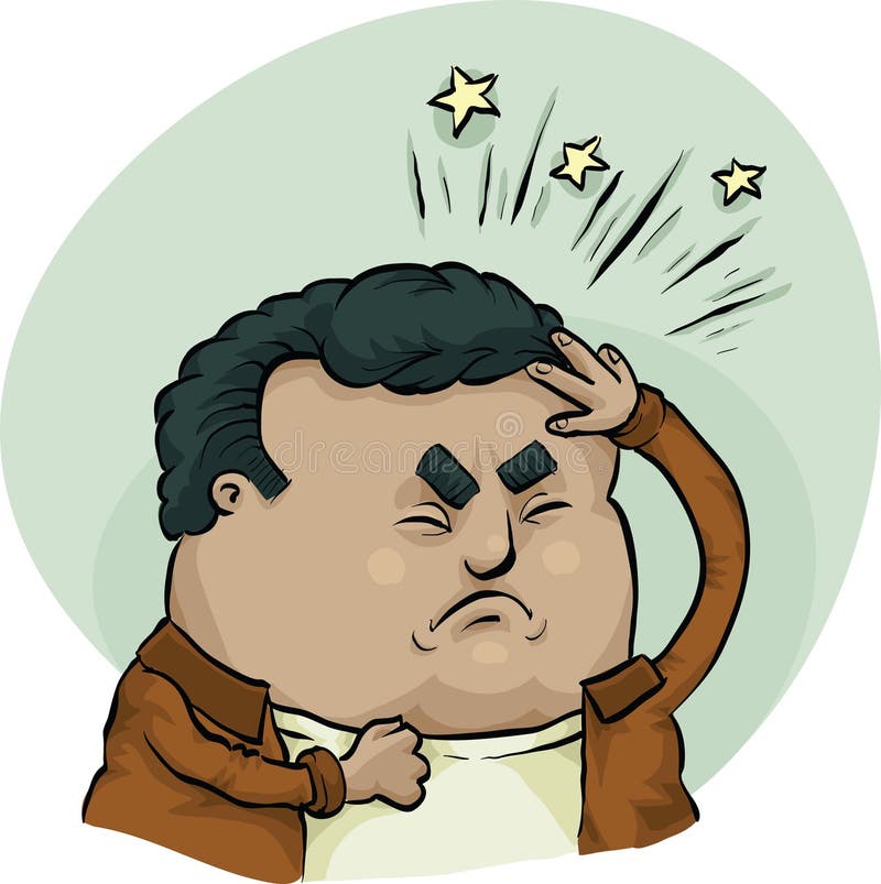 Painful Headache stock illustration. Illustration of frustration 41571387