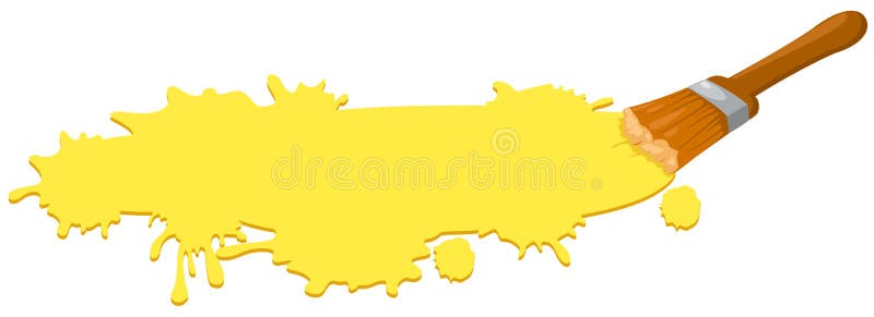 Paint brush royalty free illustration
