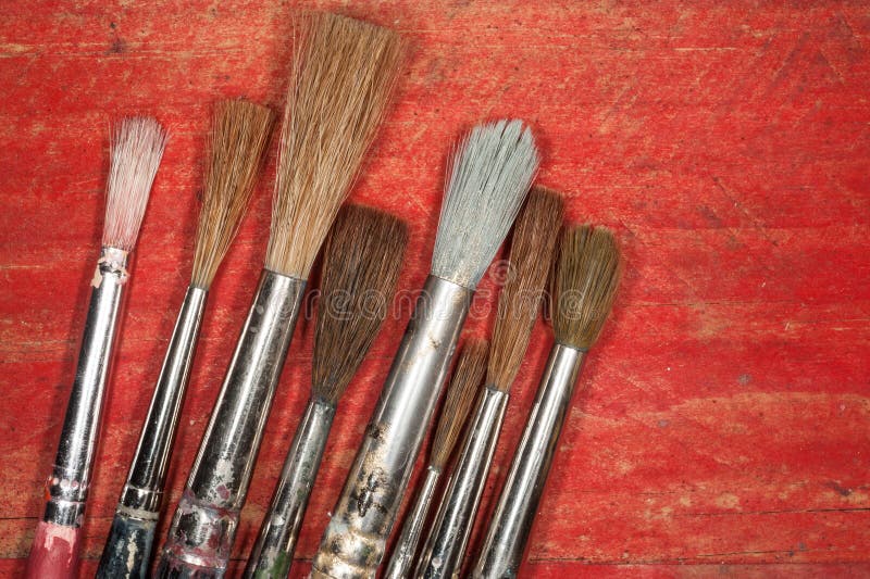 Paint Brush Bristles Background Stock Image Image of texture, paint