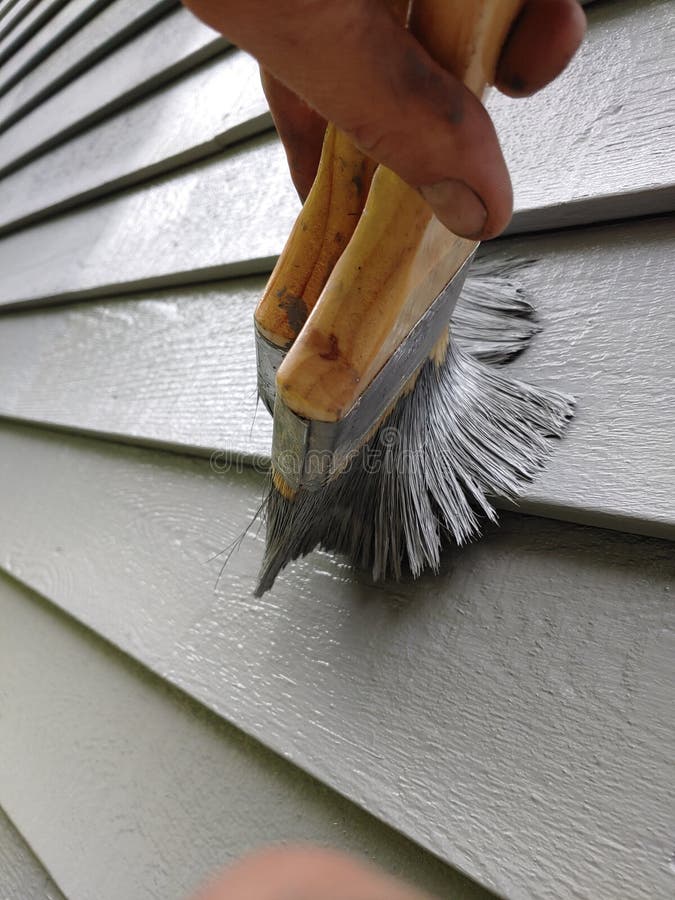 Paint brush house gray stock image. Image of gray, house 153835243