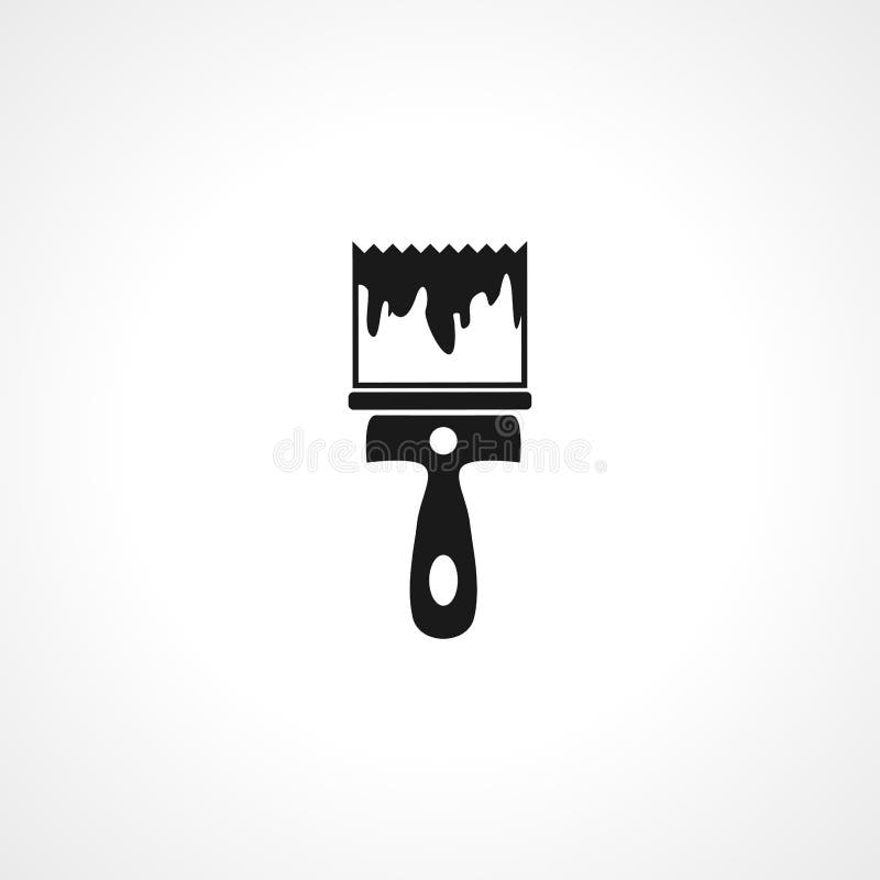 Paint Brush Icon Paint Brush Vector Icon Paint Brush Isolated Icon