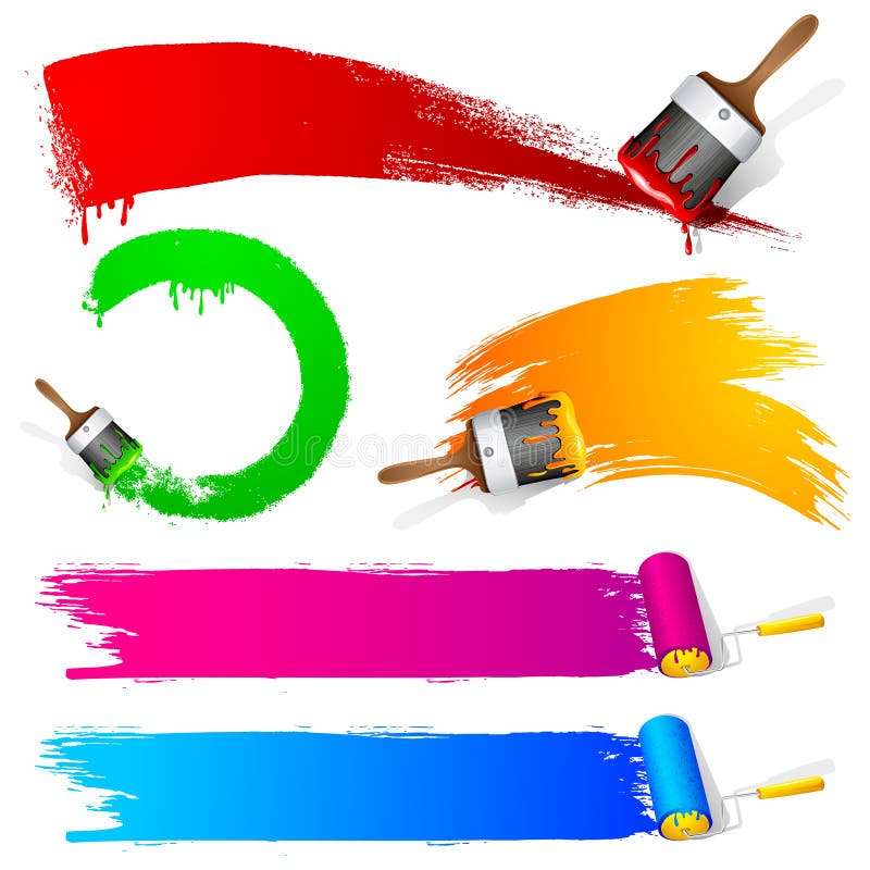 Paint Brush Stroke stock illustration